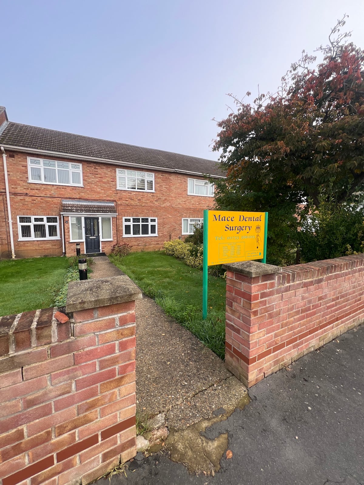 The front of Mace Dental Surgery, 7 Mace Road