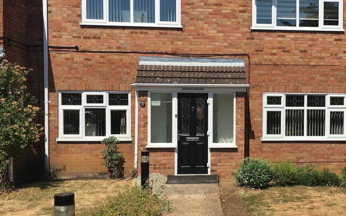 The front door of Mace Dental Surgery, 7 Mace Road